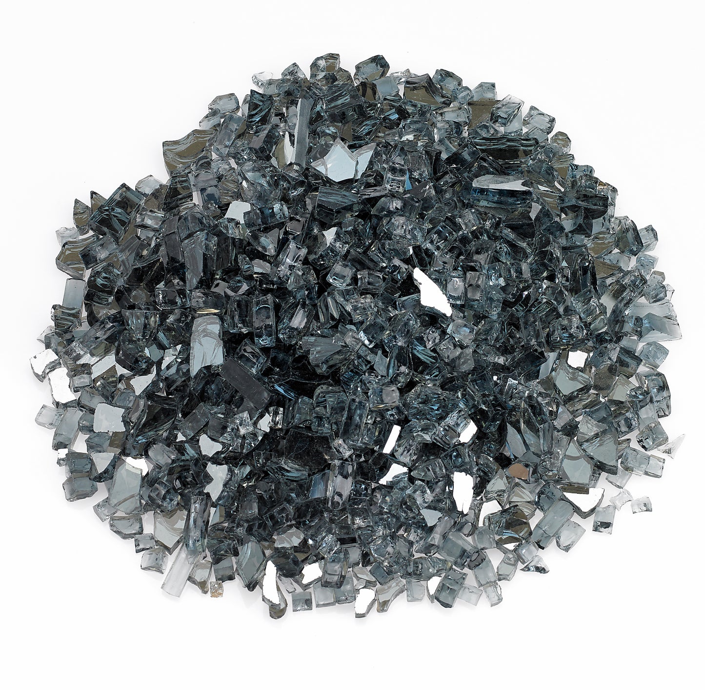 1/4" Reflective Gray Fire Glass