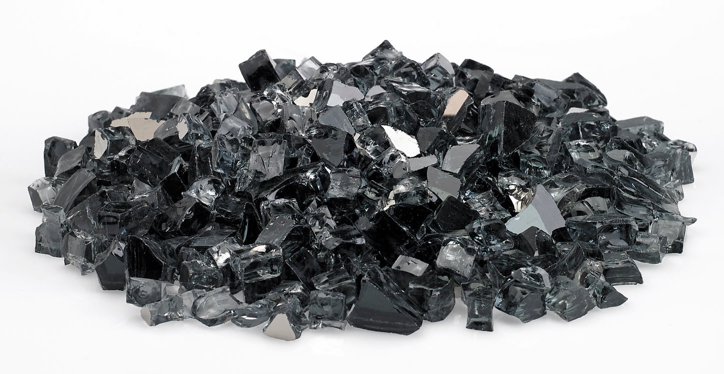 1/2" Reflective Gray Fire Glass