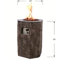 Modeno Basalt Column Fire Pit - 19"