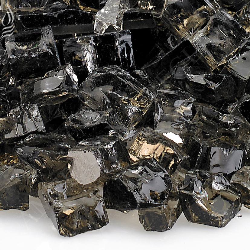 1/2" Reflective Bronze Fire Glass