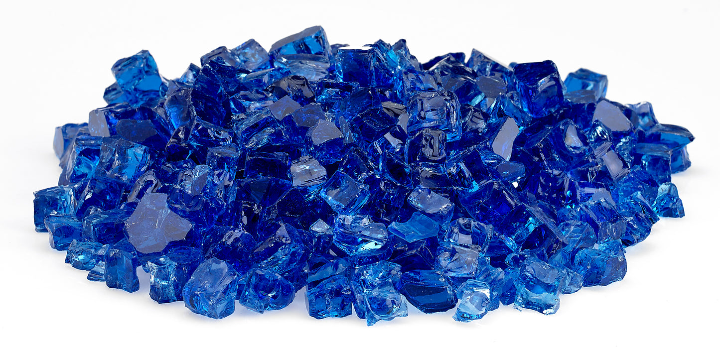 1/2" Cobalt Fire Glass