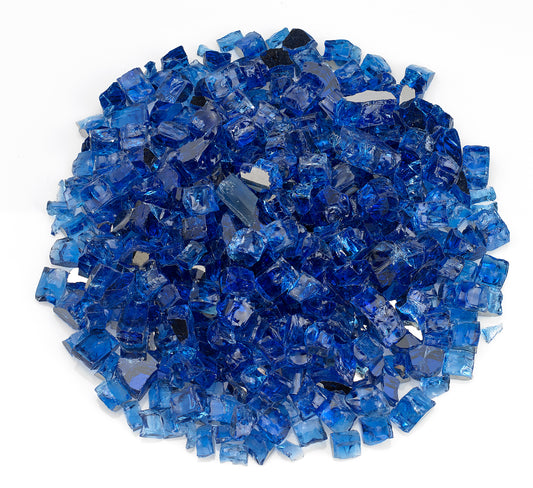 1/2" Reflective Cobalt Fire Glass