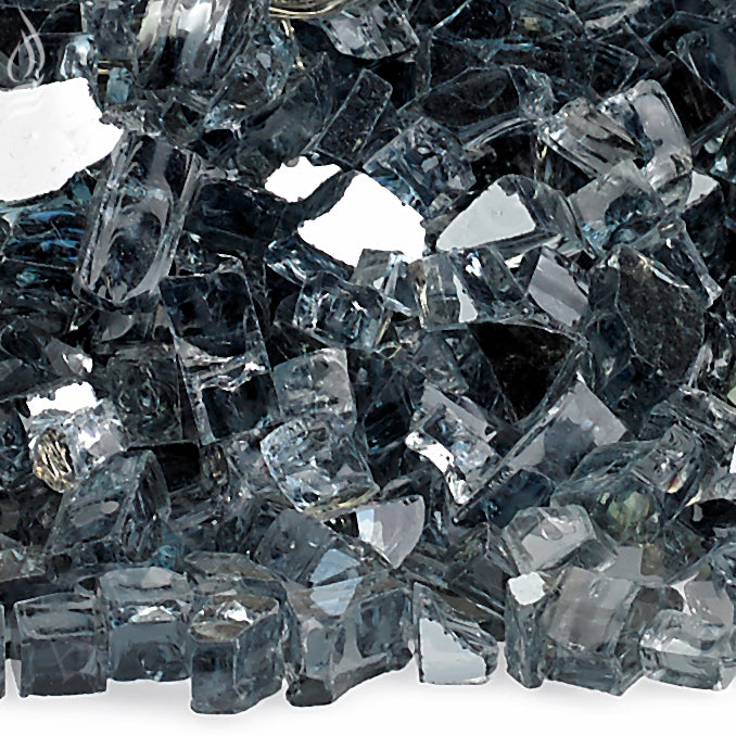 1/4" Reflective Gray Fire Glass