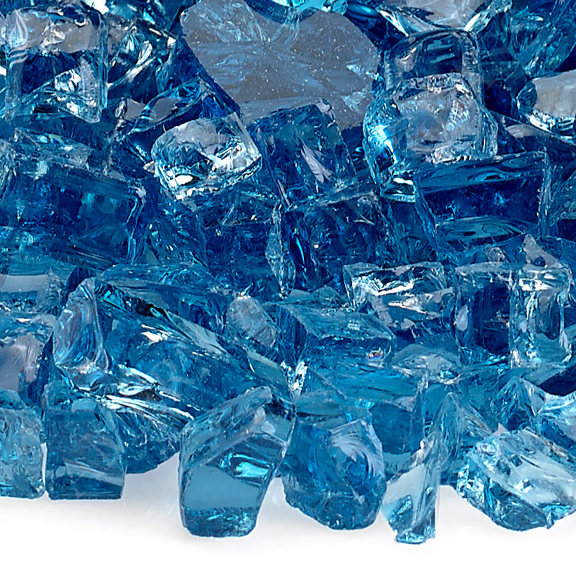 1/4" Pacific Blue Fire Glass