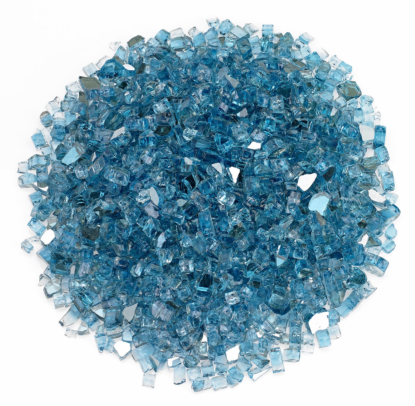 1/4" Reflective Pacific Blue Fire Glass