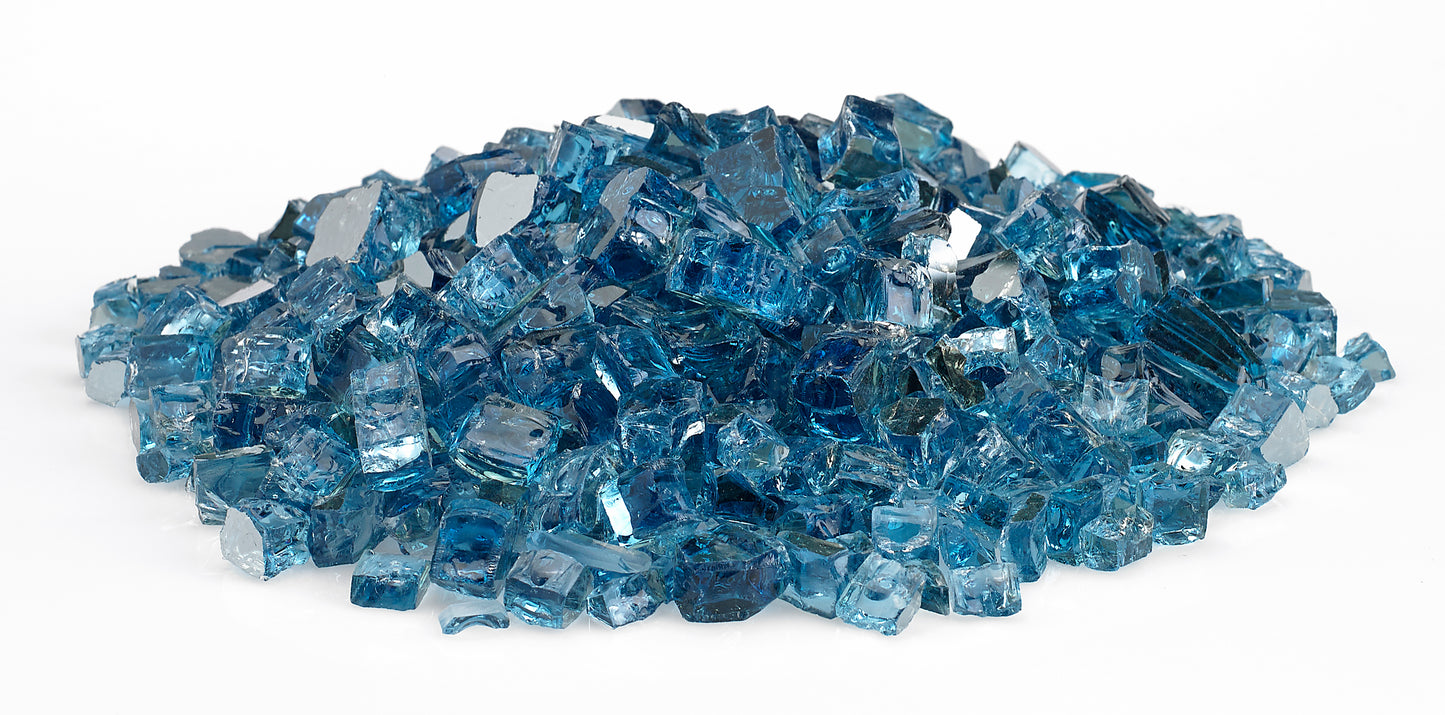 1/2" Reflective Pacific Blue Fire Glass