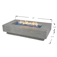 Elementi Plus Riviera Fire Table - 60"