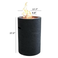 Modeno Lava Tube Column Fire Pit - 18"