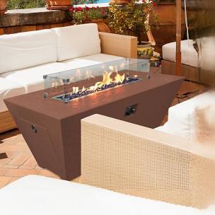 Grand Canyon Olympus Fire Table - Rectangle - 18"H