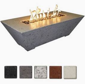 Grand Canyon Olympus Fire Table - Rectangle - 24"H