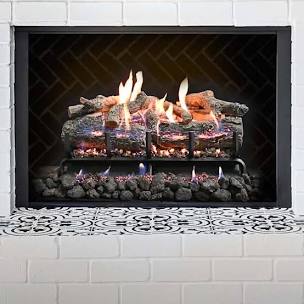 Arizona Weathered Oak Charred Logs - GlowFire